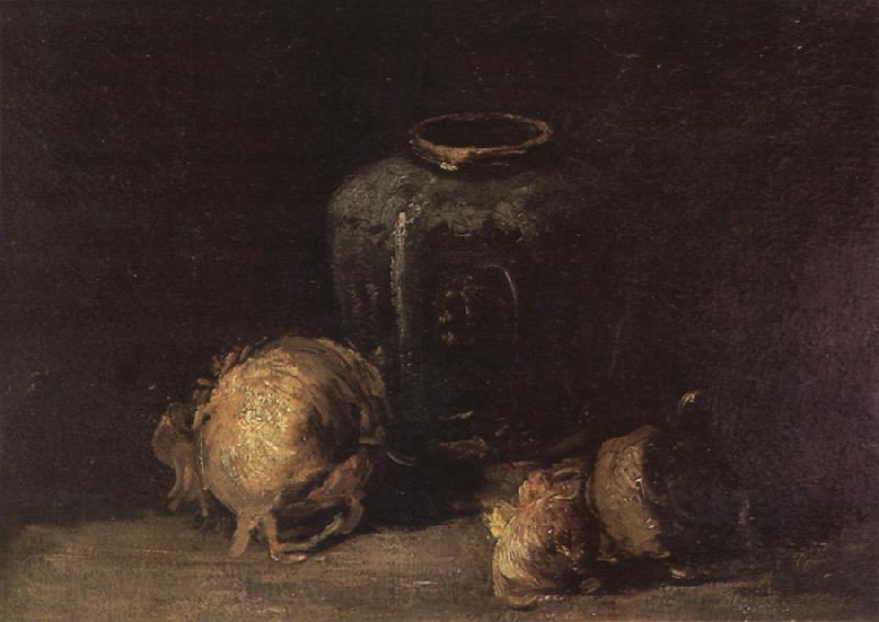 Vincent Van Gogh Still life wtih Ginger Jar and Onions (nn04)
